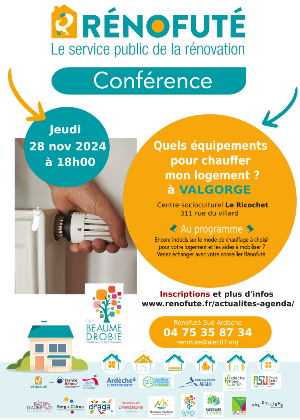 2024_11_28_ANIM_Renofute_Affiche conference Chauffage_CCBeaume Drobie_NR-1